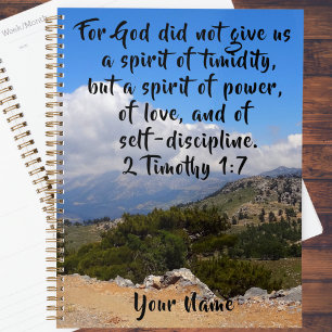 2 Timothée 1:7 Verset biblique personnalisé