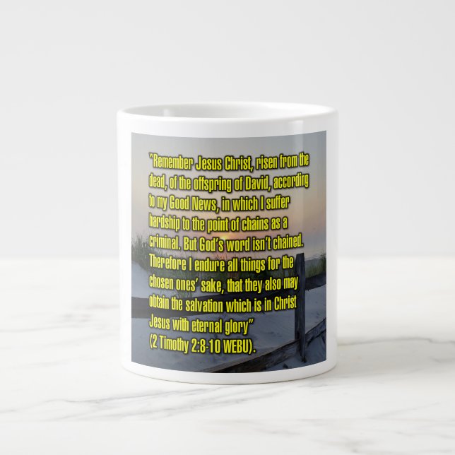 2 Timothy 2:8-10 WEBU Mug (Devant)