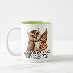 2-Tone Mug 11oz : Mon Père Mon Vieux Moi (chaux)