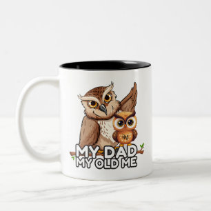 2-Tone Mug 11oz : Mon père Mon vieux moi (noir)