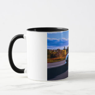 2 tons blanc sport voiture classique café tasse