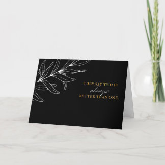 2 vaut mieux que 1 Carte de fête des pères de nais