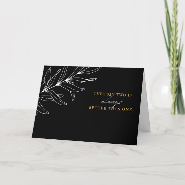 2 vaut mieux que 1 Carte de fête des pères de nais (Devant)