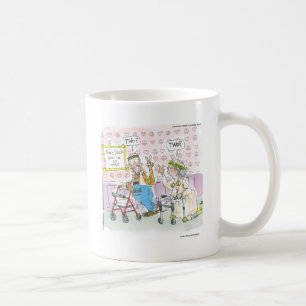 2 Vieux hippies & Paix Signaler Drôle Cadeaux Mugs