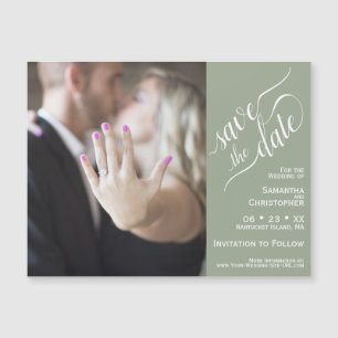 2 Volet photo mariage Enregistrer la date Sage Mag
