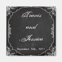 2"x2" Favoriser Magnet Modern Chalkboard Vintage