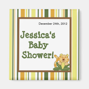 2"x2" Magnet Favoriser Jungle Babies Animaux