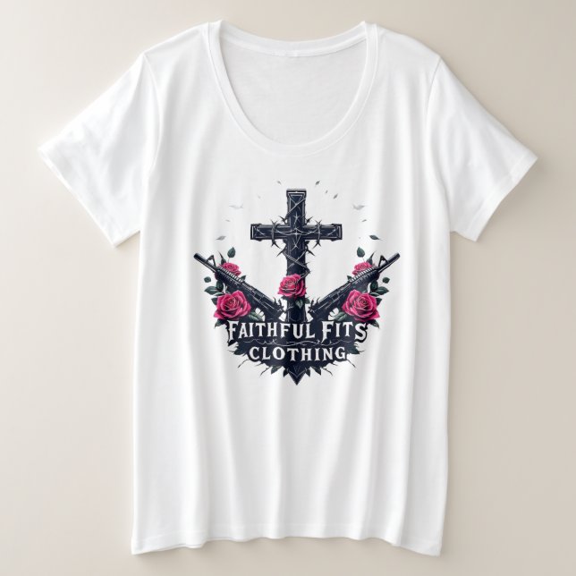 2A Plus Taille Basique Tee (Design devant)