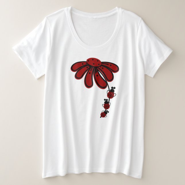 #2Coccinelle double face pour femmes de grande tai (Design devant)