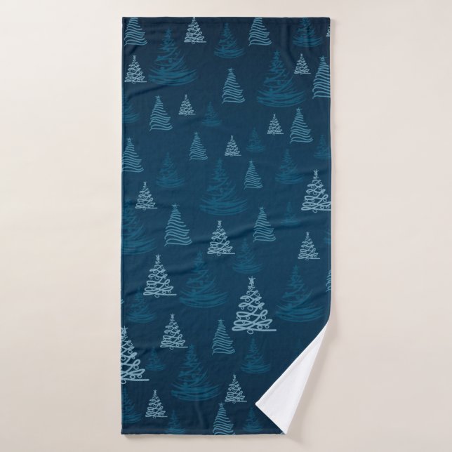 2d illustration. Abstraits flocons de neige. Saint (Serviette de bain)