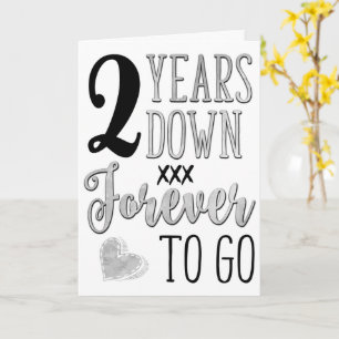 2e Anniversaire, 2 ans plus tard pour aller carte