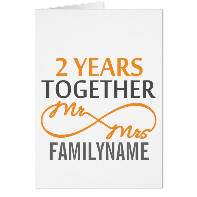 2e anniversaire M. & Mme Infinity Personnalisée (Devant)