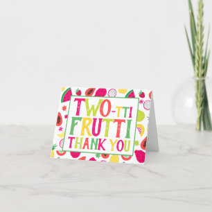 2e anniversaire Merci de fruits à deux tti