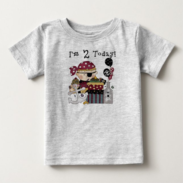 2e anniversaire Pirate Tshirts et cadeaux (Devant)