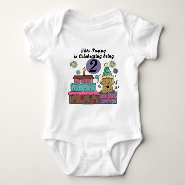 2e anniversaire Puppy Tshirts et cadeaux (Devant)
