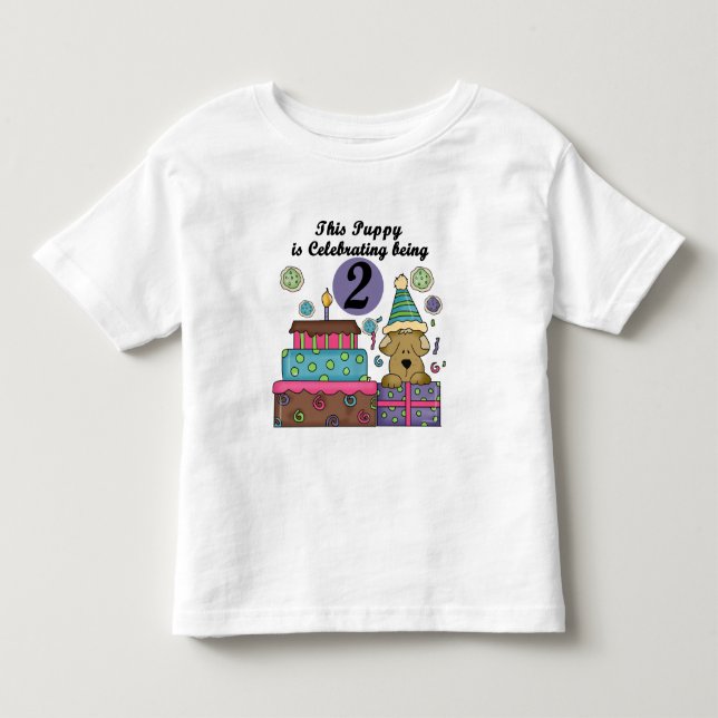 2e anniversaire Puppy Tshirts et cadeaux (Devant)