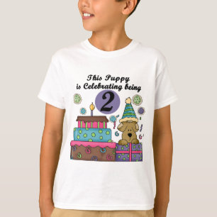 2e anniversaire Puppy Tshirts et cadeaux