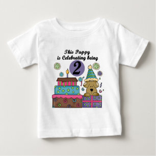 2e anniversaire Puppy Tshirts et cadeaux