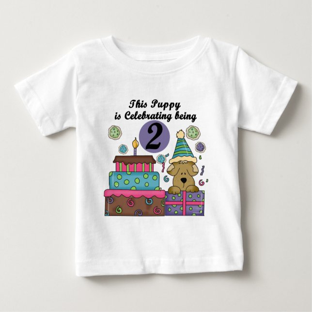 2e anniversaire Puppy Tshirts et cadeaux (Devant)