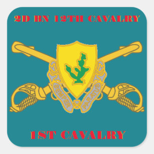 2E BATAILLE 12E CAVALRY 1ER CAVALRY STICKERS