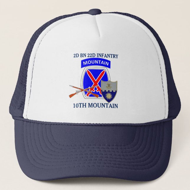 2E BATAILLE 22E INFANTERIE 10E MONTAGNE CASQUETTE (Devant)