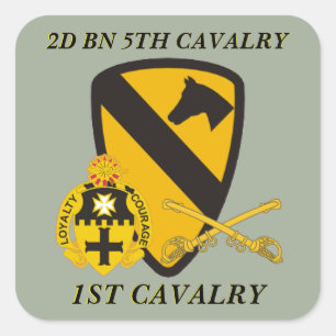 2E BATAILLE 5E CAVALRY 1ER CAVALRY STICKERS