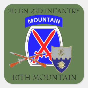2E BN 22E INFANTERIE 10E STICKERS DE MONTAGNE