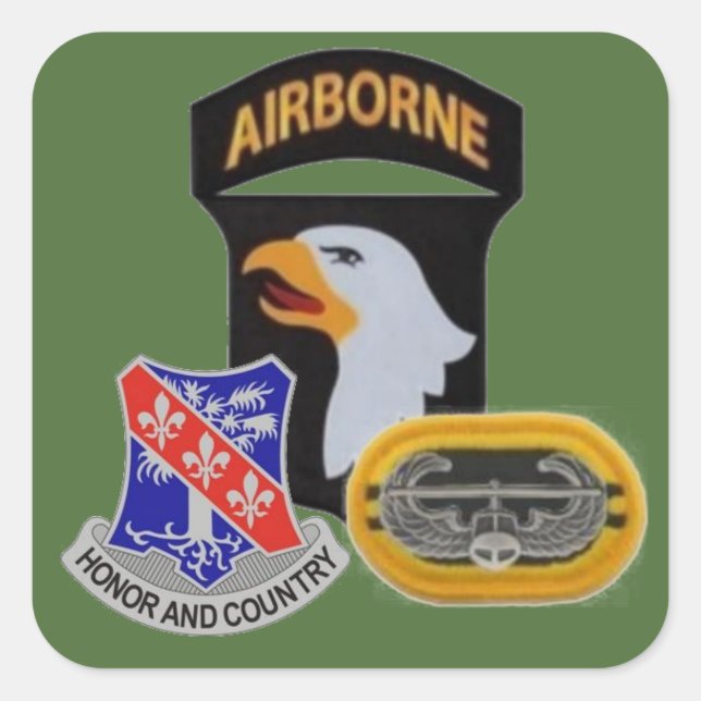 2E BN 327E INFANTERIE 101E STICKERS AIRBORNE (Devant)