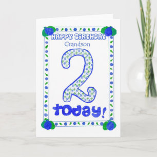 2e carte d'anniversaire pour un grand-fils