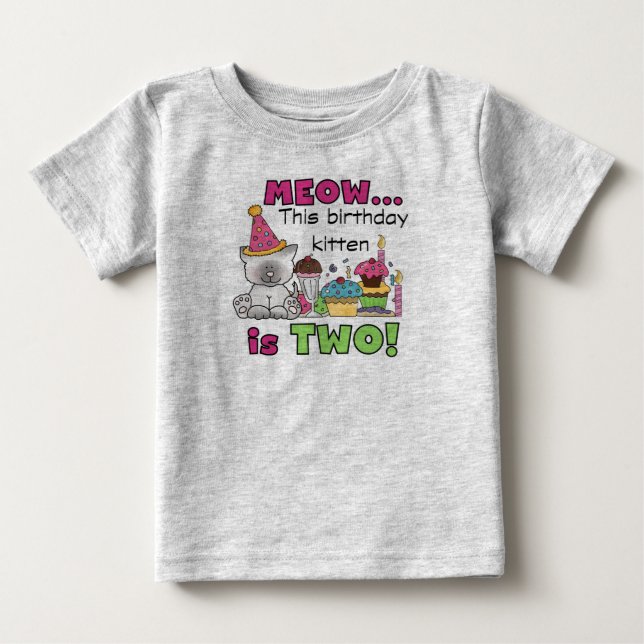 2e t-shirts et cadeaux d'anniversaire Kitten (Devant)