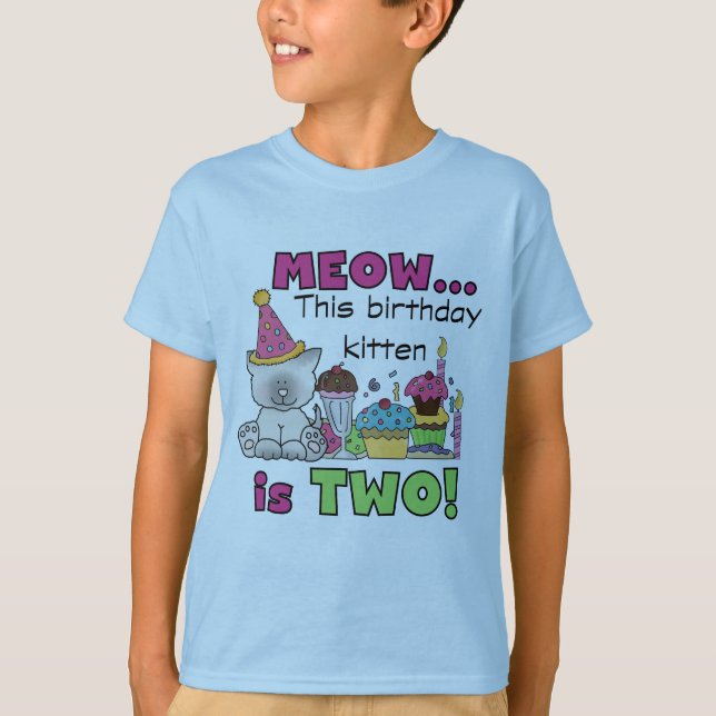 2e t-shirts et cadeaux d'anniversaire Kitten (Devant)