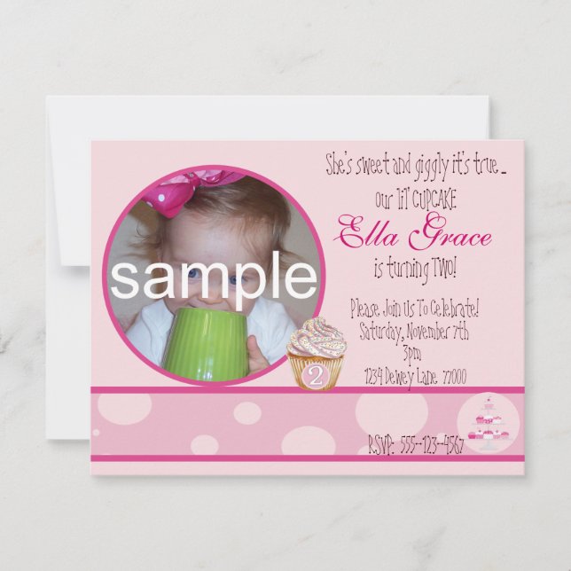 2ème Invitation d'anniversaire (Devant)