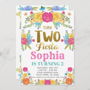 2ème invitation d'anniversaire de fiesta