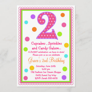 2ème invitation d'anniversaire de surprise douce