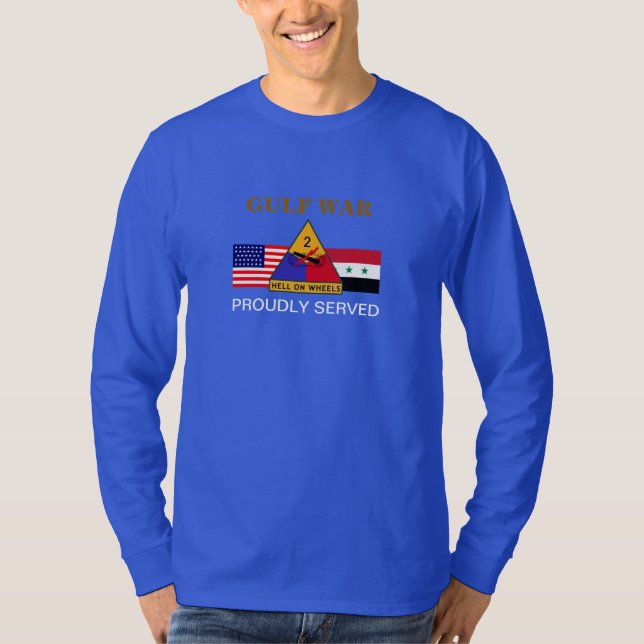 2ème T-SHIRT de DOUILLE de GUERRE de GOLFE de (Devant)