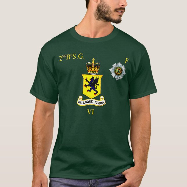 2ème T-shirt de Scots Guards F Company de milliard (Devant)