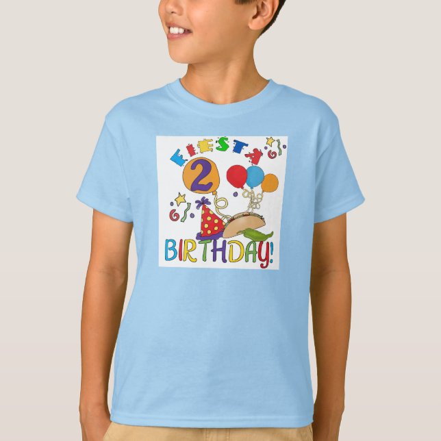2èmes T-shirts et cadeaux d'anniversaire de fiesta (Devant)