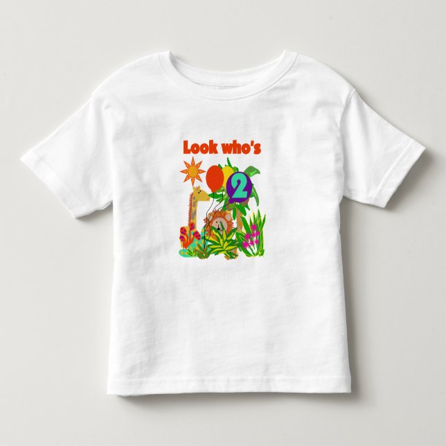 2èmes T-shirts et cadeaux d'anniversaire de safari (Devant)