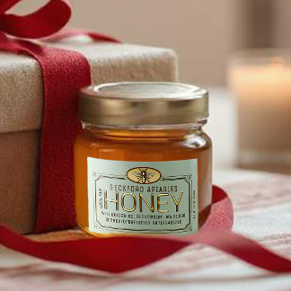 2x3" Métallurgique Étiquette miel encadré 3D avec