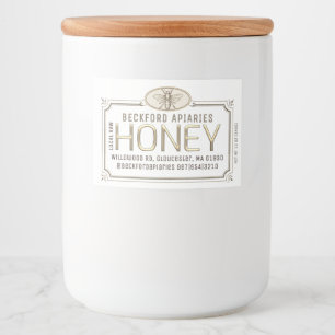 2x3" Métallurgique Étiquette miel encadré 3D avec 