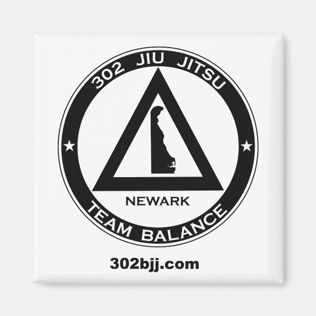 302 Jiu Jitsu Logo Magnet (Devant)