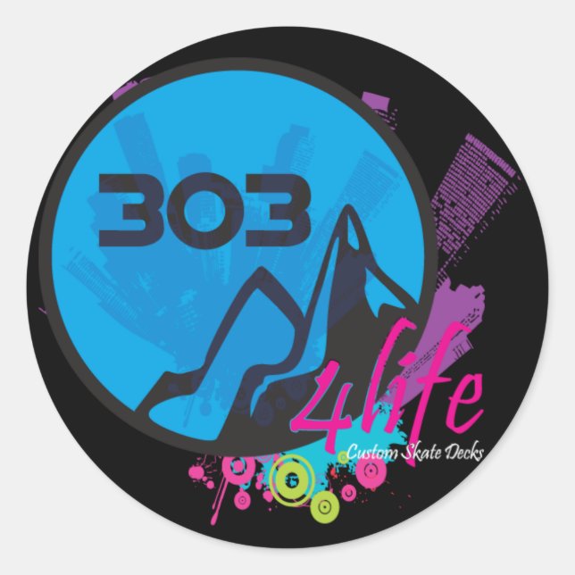 303 4Life Sticker Round (Devant)