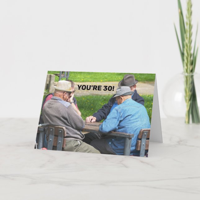 30 ANS POUR LUI DES CARTES D'ANNIVERSAIRE AMUSANTE (Devant)