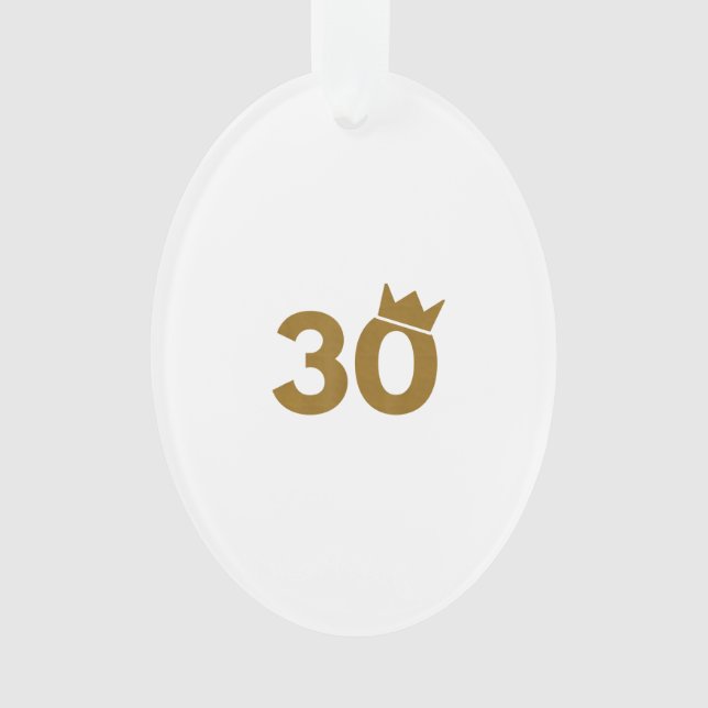 30 Couronne d'or - 30e cadeau d'anniversaire (devant)