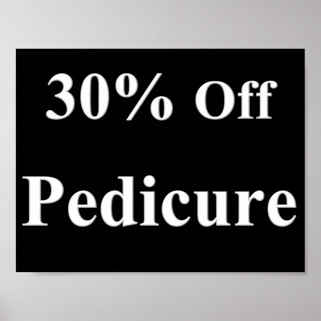 30% de réduction sur pédicure Poster Matte (Devant)