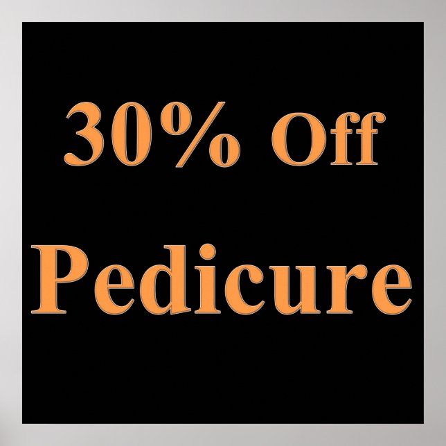 30% de réduction sur pédicure Poster Matte (Devant)