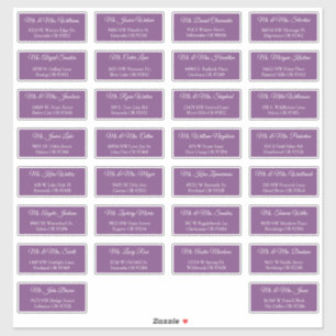 30 Étiquettes d'adresse individuelles pour invités