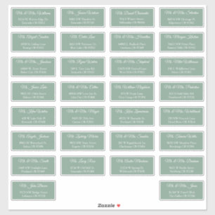 30 Étiquettes d'adresse individuelles pour invités