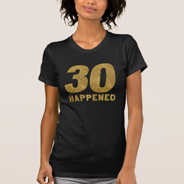 30 PRODUIT dans T-shirt d'anniversaire d'or de (Devant)