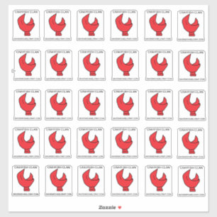 30 STICKERS DE POISSON D'ARGENT SUR UNE FEUILLE DE
